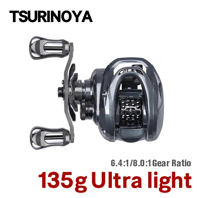 TSURINOYA Ultralight GENIUS ELF Light Game BaitCasting Reel