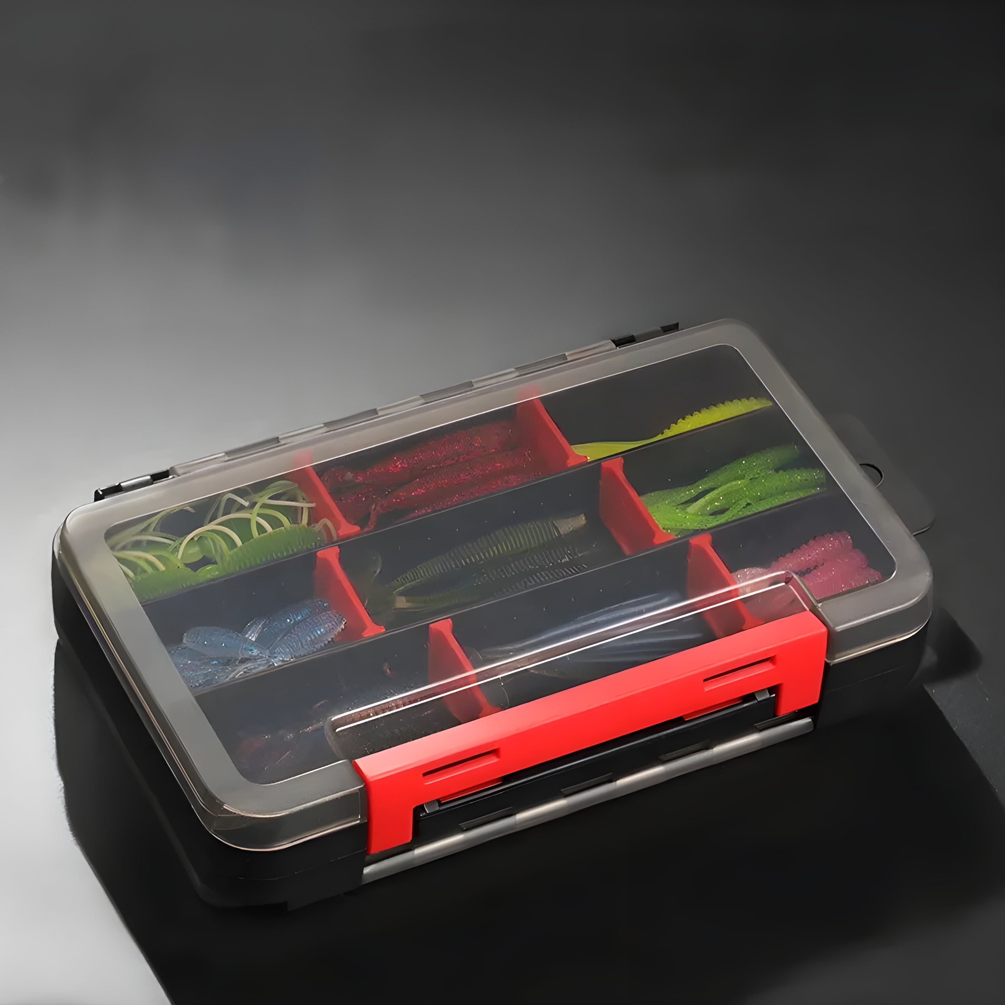 TAURINOYA RX17 Double Layer Soft Lure and Hooks Storage Box