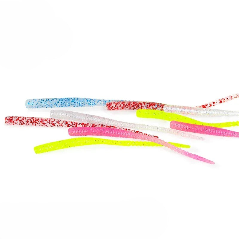 TSURINOYA 12pcs/set 72mm 0.5g Ajing Soft LURKER Worm Bait