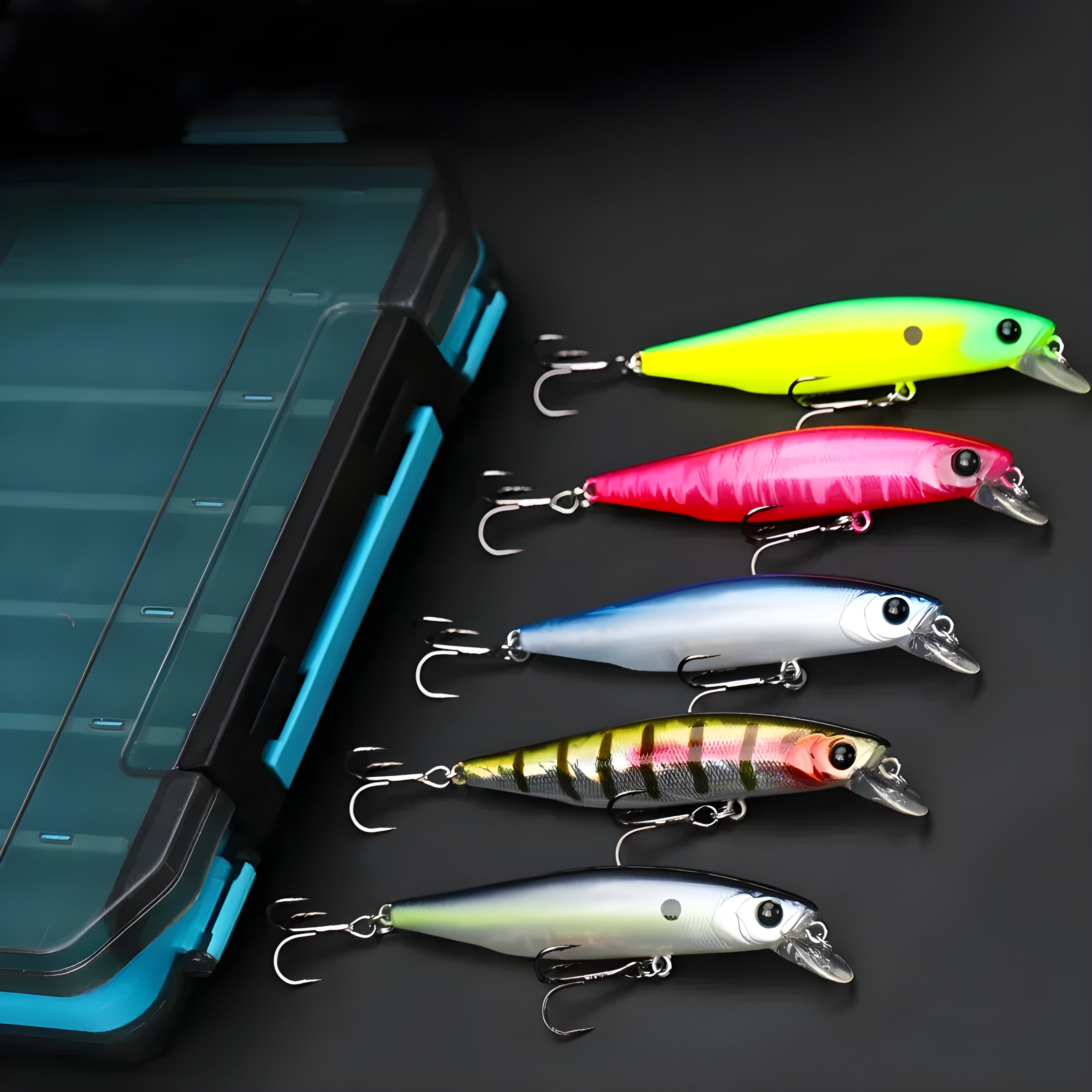 TSURINOYA 88SP Suspending Minnow Hard Bait 5pcs Set