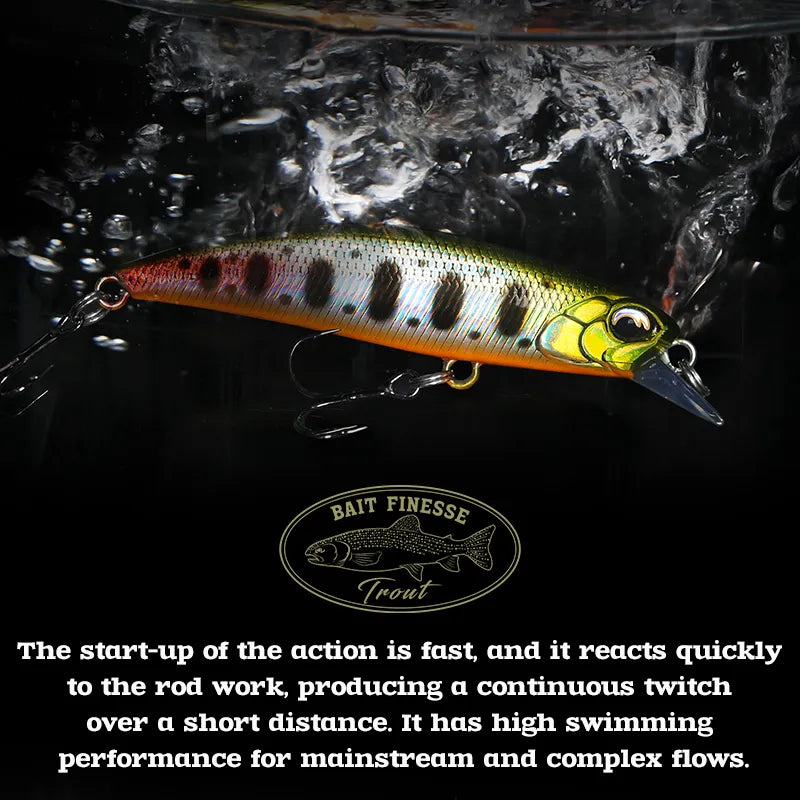 TSURINOYA DW67 Sinking Minnow Crankbait