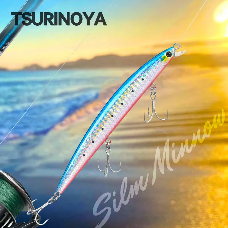 TSURINOYA Slim Minnow Sea 125F 125mm 14.3g Hard Baits