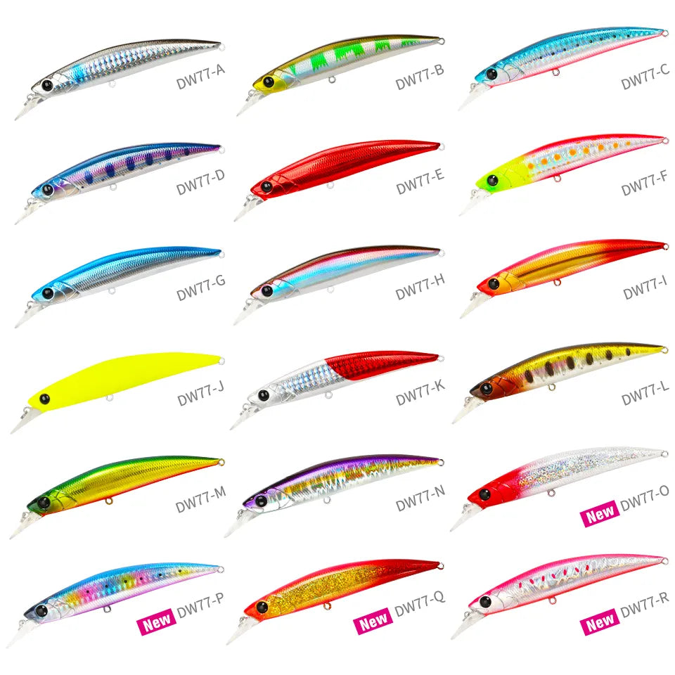 TSURINOYA 110S Sinking Minnow DW77 110mm 22g Hard Bait