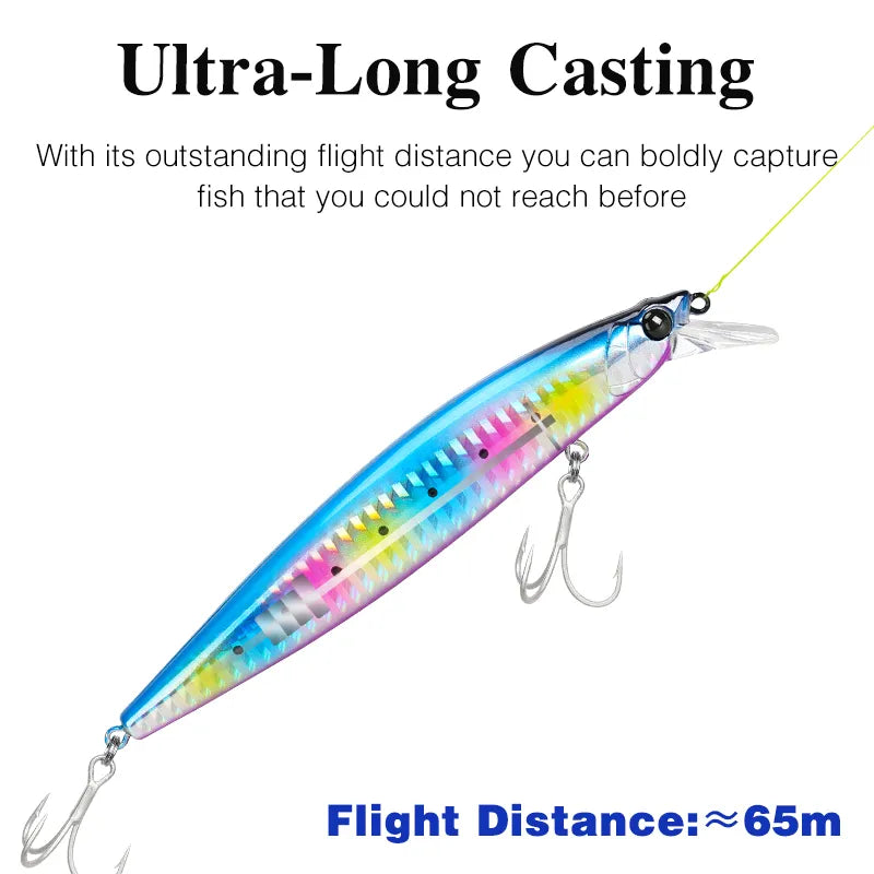 TSURINOYA 120F Floating Saltwater Minnow STINGER 120mm 19g Hard Bait