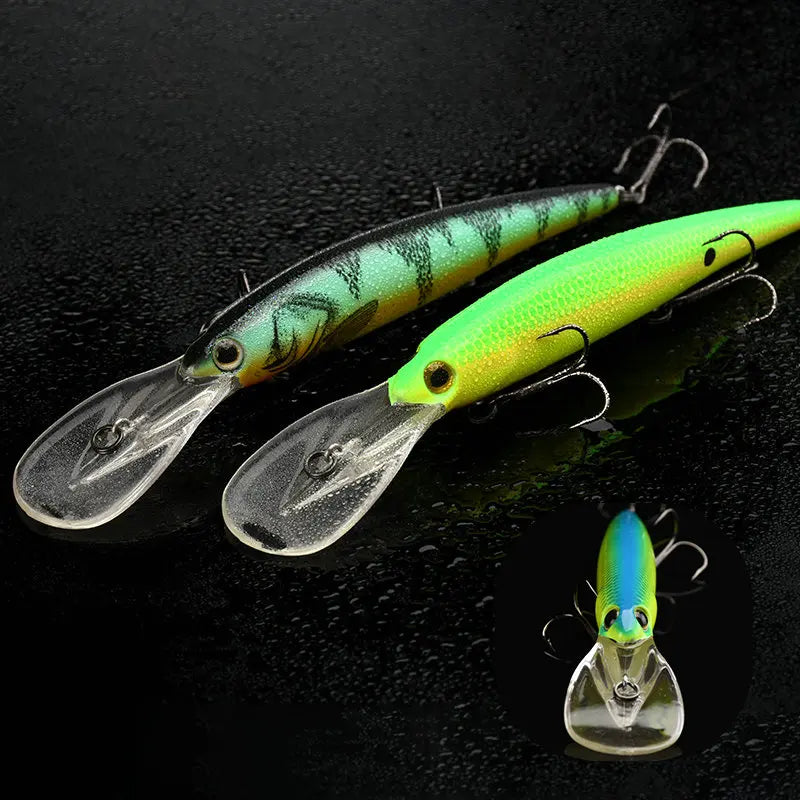 ALLBLUE DEEP WALLEYE Trolling Fishing Lure Wobbler 125MM 19G Floating Crankbait Minnow Bass Pike Bait Depth 3-8M Fishing Tackle