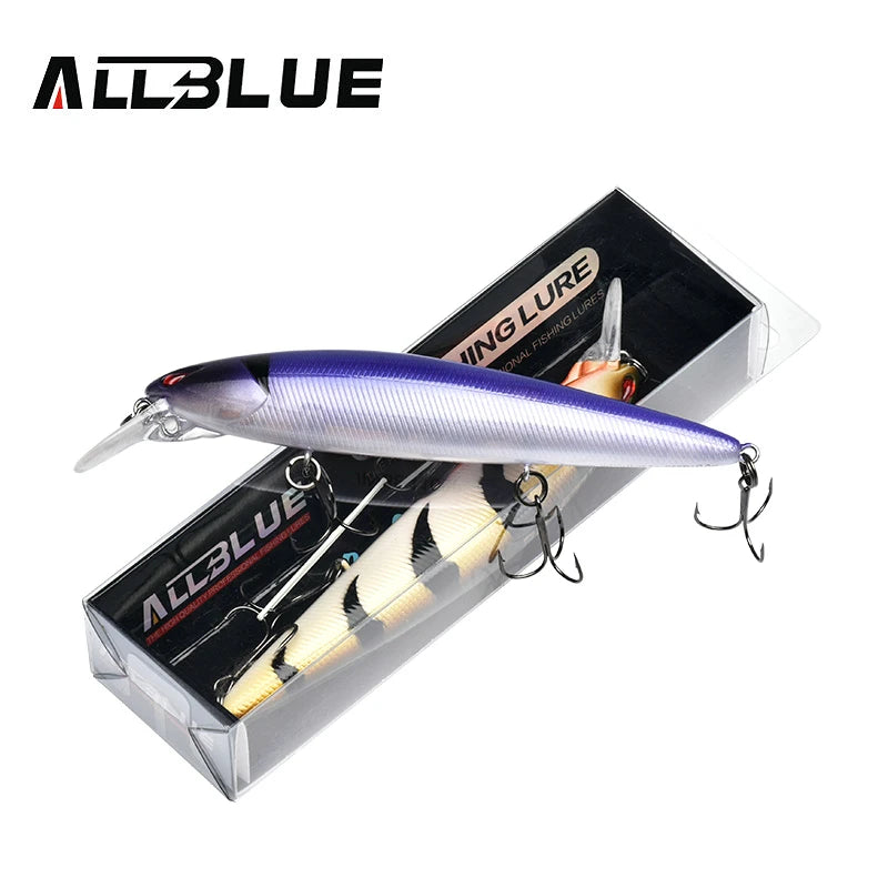 ALLBLUE JINBE 110SP Wobbler Fishing Lure 110mm 18.5g Rolling Jerkbait Minnow Unique Lip Bass Pike Bait Fishing Tackle