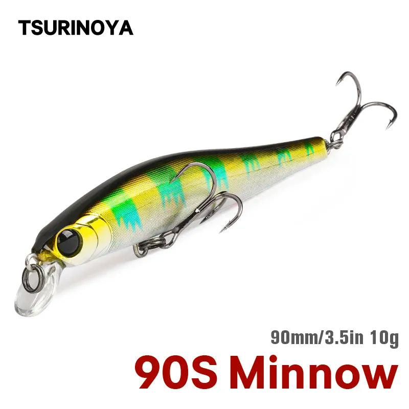 TSURINOYA 90S Ultra Long Casting Slow Sinking Minnow Fishing Lure