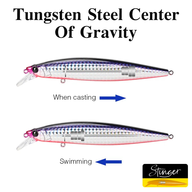 TSURINOYA 120F Floating Saltwater Minnow STINGER 120mm 19g Hard Bait