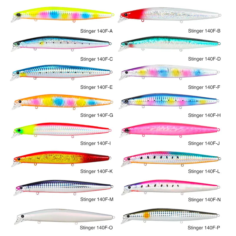 TSURINOYA 140F Floating Minnow STINGER 140mm 24g Hard Bait