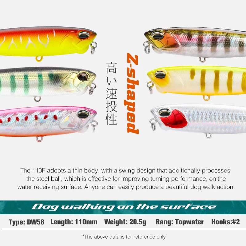 TSURINOYA DW58 Topwater Hard Baits