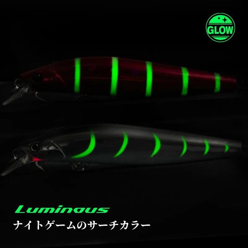 TSURINOYA 98SP Suspending Minnow Fishing Lure Stinger 98mm 14.5g Ultra Long Casting Saltwater Jerkbait Artificial Hard Bait Pike