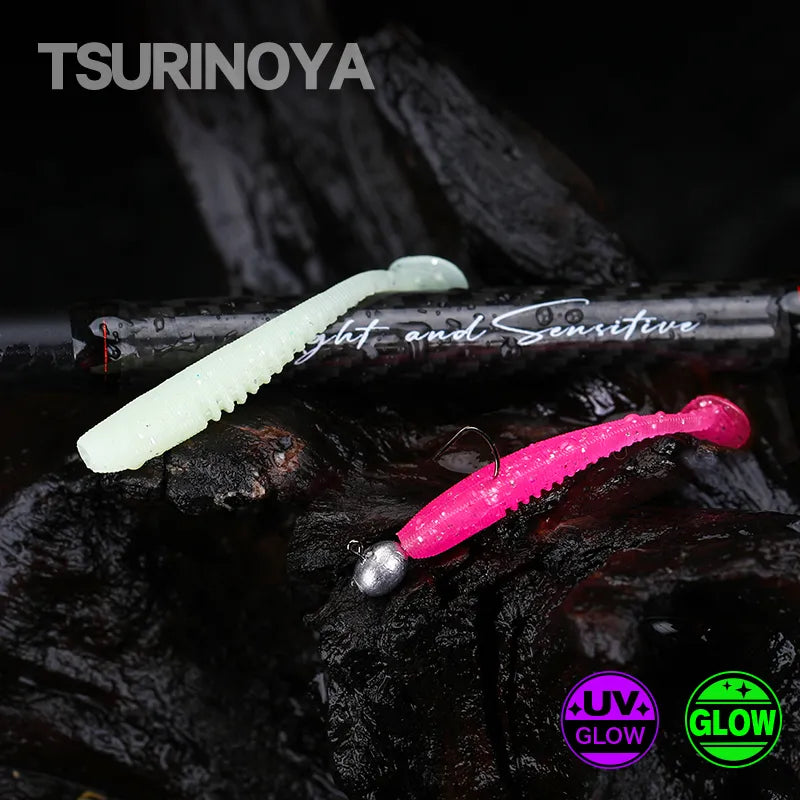 TSURINOYA T Tail Soft Bait - Premium 38mm Fishing Lures for Ajing