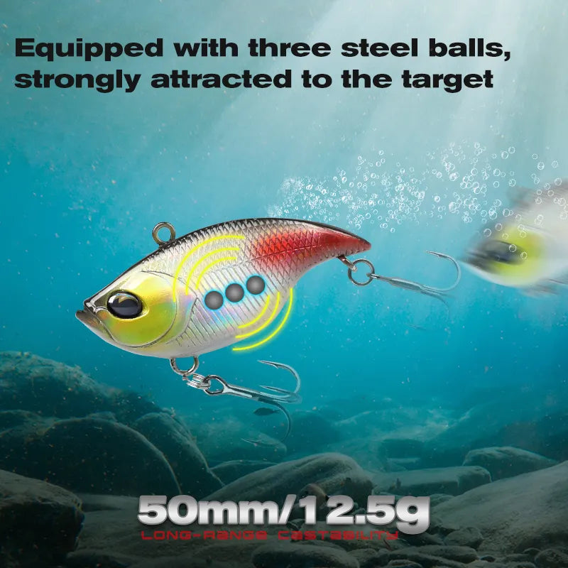 TSURINOYA TEMPTER 50S Vibration Fishing Hard Baits 5pcs Set