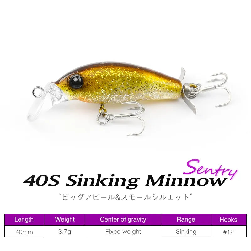 TSURINOYA 40S Sinking Minnow Fishing Hard Bait