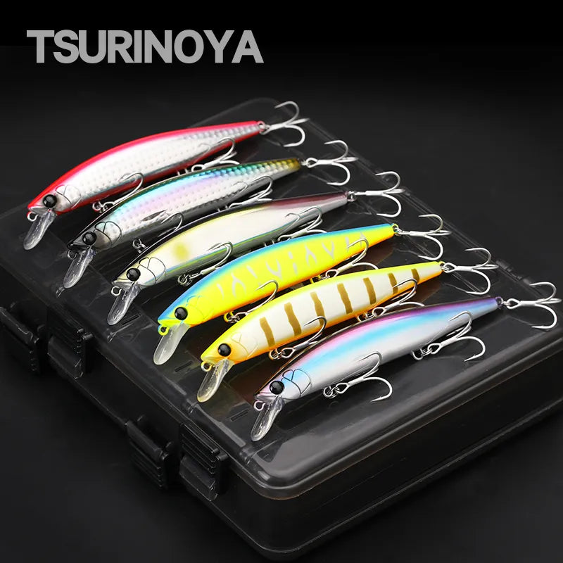 TSURINOYA Sinking Jerkbait Sea Fishing Lure IMP 115S 20g Set 6pcs Long Casting Minnow Seabass Artificial  River Fishing Tackle