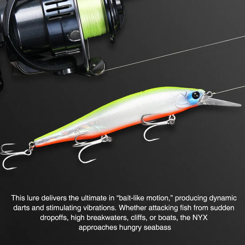 TSURINOYA NYX 115S Sinking Minnow Hard Baits