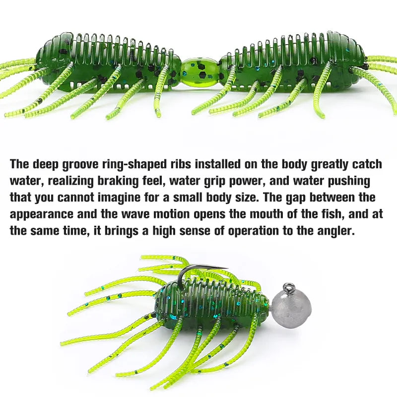 TSURINOYA 50mm 3g 10pcs Soft Fishing Lure