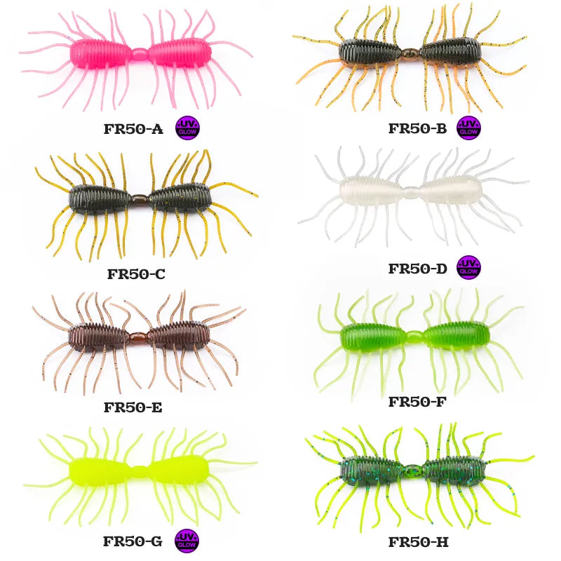 TSURINOYA 50mm 3g 10pcs Soft Fishing Lure