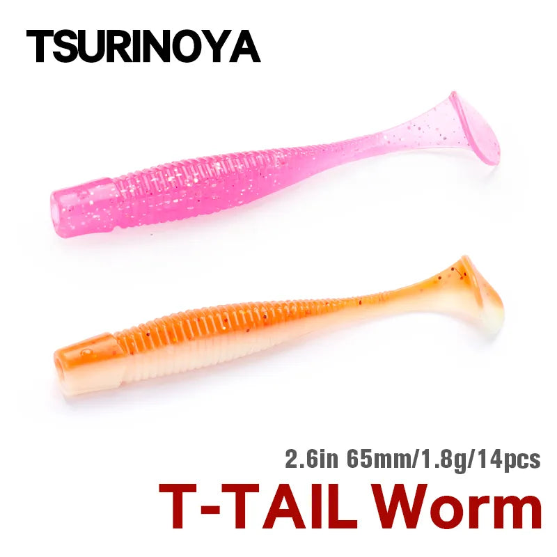 TSUROINOYA 65mm 1.8g Soft Worm THALLO Aging