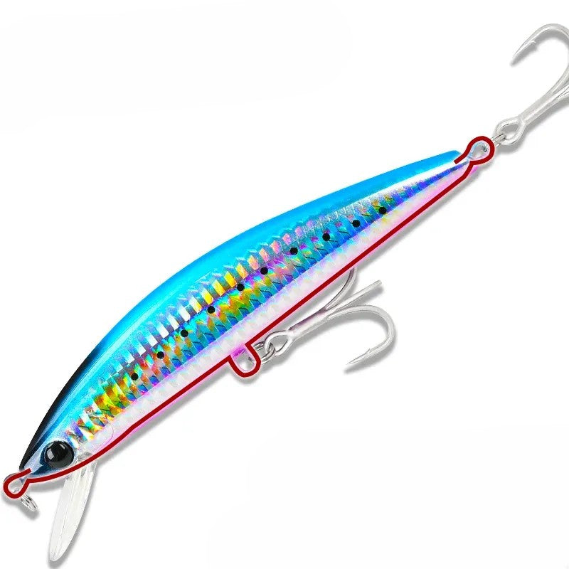 TSURINOYA 120S Sinking Minnow 12cm 40g DW37 Hard Bait