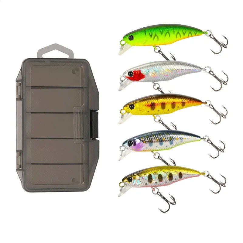 TSURINOYA Fishing Lure 48S DW69 48mm 3.3g Sinking Minnow Suit 5pcs