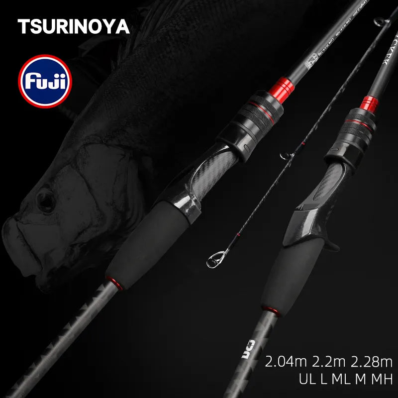 TSURINOYA  HACKER UltraLight Fishing Lure Rods