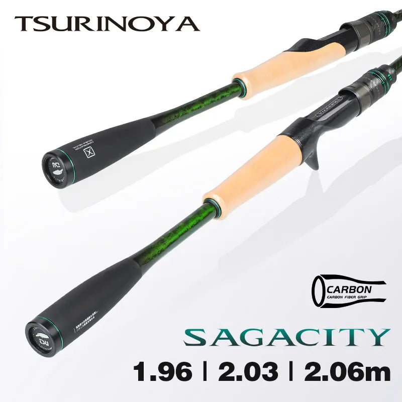 TSURINOYA SAGACITY Race Bass Spinning Baitcasting Fishing Rod 