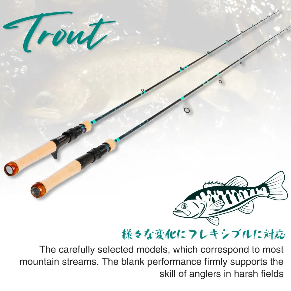 TSURINOYA CLEVER Ultralight Spinning Casting Fishing Rod