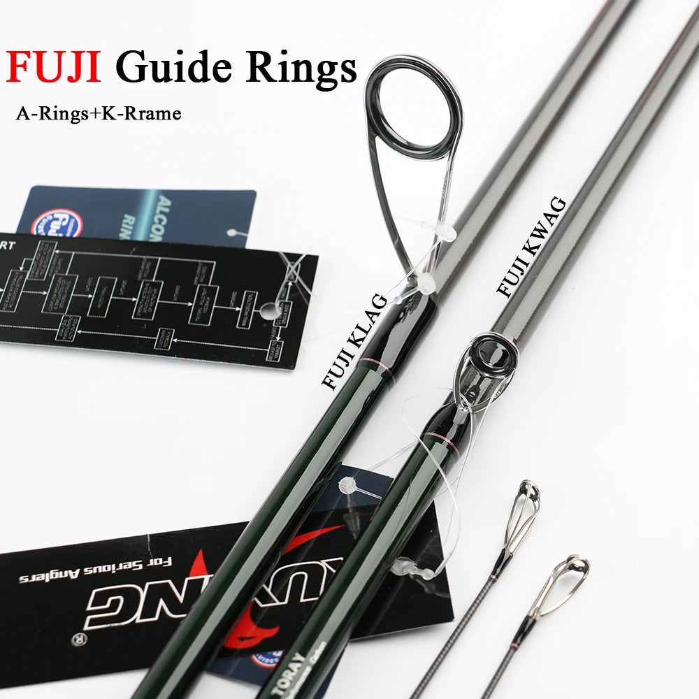 KUYING CULTER GAME 2.49m 8'3" Spinning Baitcasting Medium Fishing Lure Pole Cane Stick Mini Travel Rod Carbon Far Casting