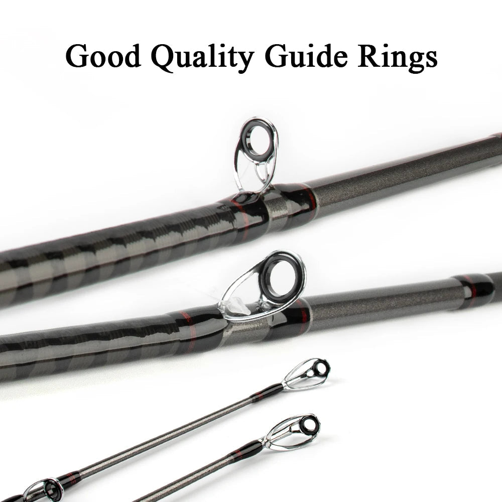 KUYING SNATCH 2.1m 7'0" 2.19m 7'3" 2.28m 7'6" Super Hard XH H Carbon Casting Lure Fishing Rod Pole Fast FUJI Reel Seat